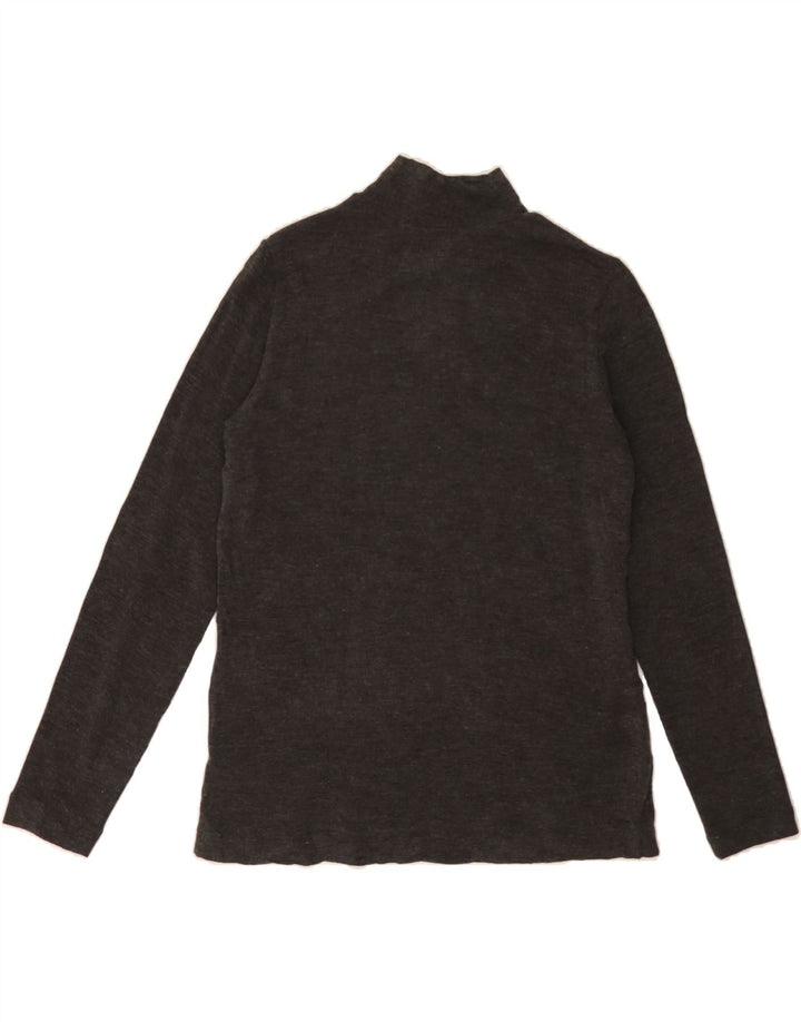 DKNY Womens Turtle Neck Jumper Sweater UK 14 Medium Grey Acrylic Vintage Dkny and Second-Hand Dkny from Messina Hembry 