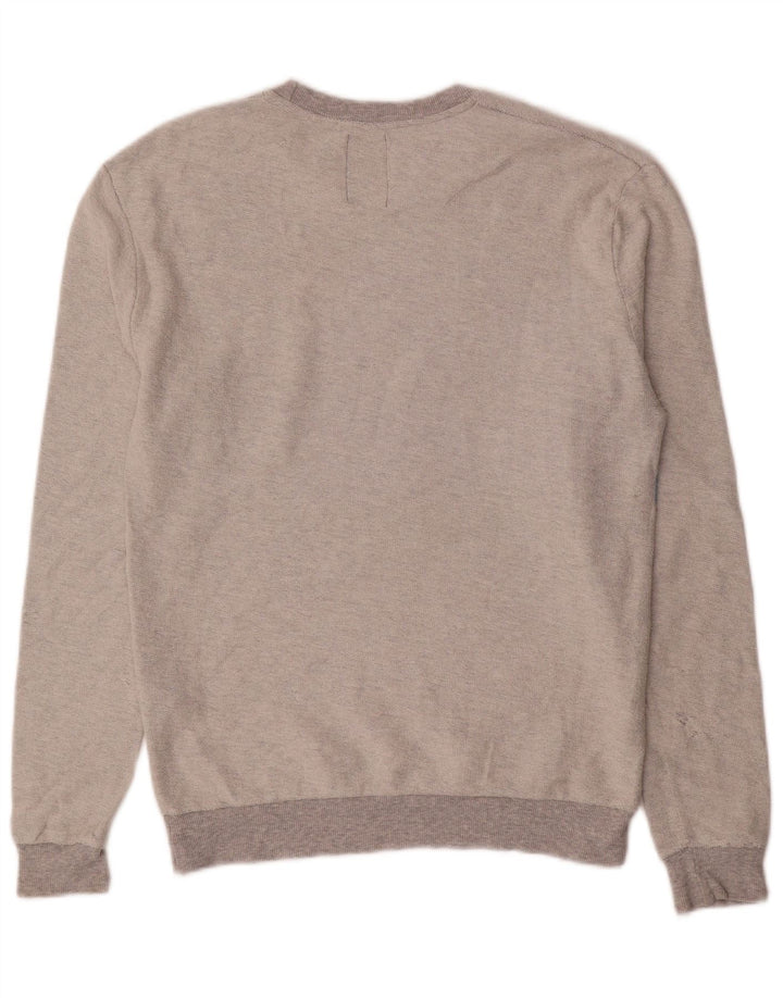 Felpa Zara Da Uomo Maglione Grigio Medio A Righe