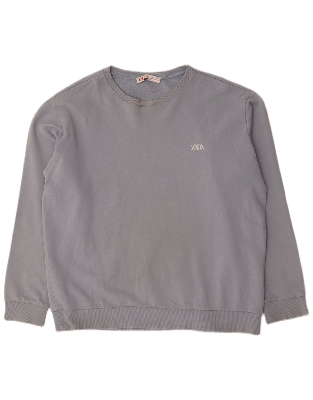 Felpa Zara Uomo Maglione XL Blu Cotone