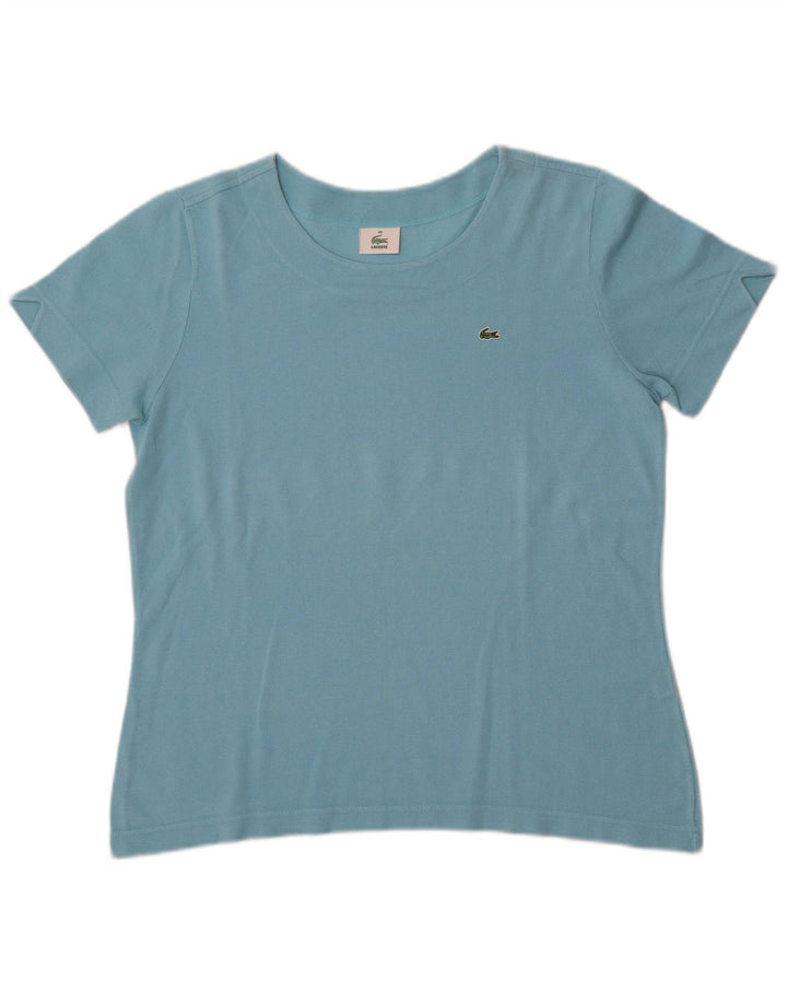 T-shirt da donna Lacoste taglia 44 grande in cotone blu