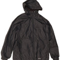 Giacca antipioggia con cappuccio da uomo Champion UK 36 Small Nera in poliammide