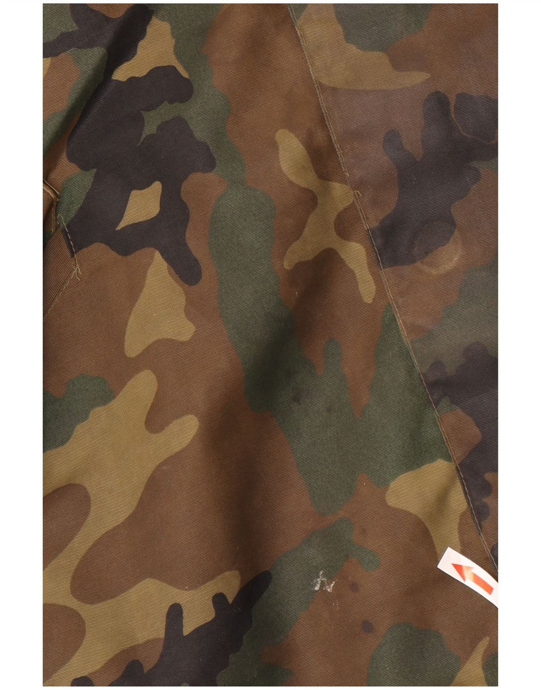 Giacca militare vintage da uomo UK 42 XL Poliestere mimetico kaki