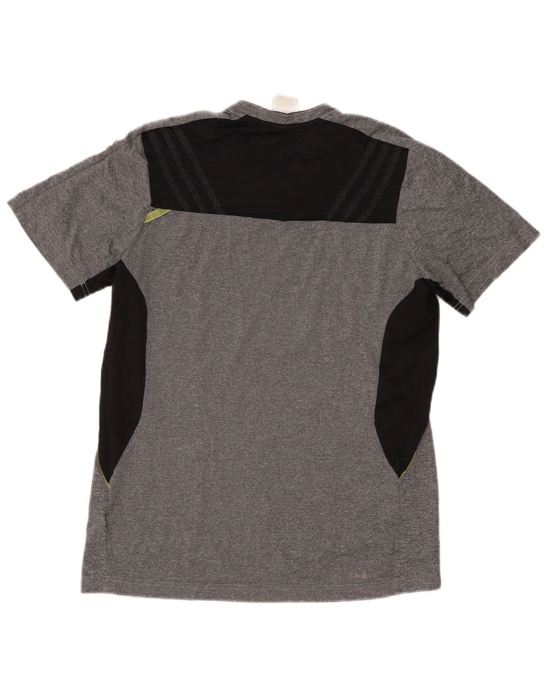T-shirt ADIDAS da uomo Climacool Top in poliestere color block grigio medio