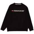 Felpa grafica da donna Tommy Hilfiger Jumper UK 16 Large Poliestere nero