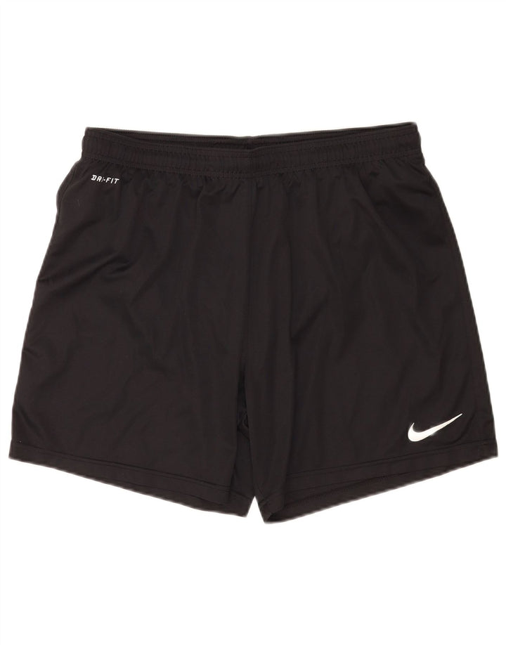 Pantaloncini sportivi Nike Dri Fit da uomo, grandi, in poliestere nero