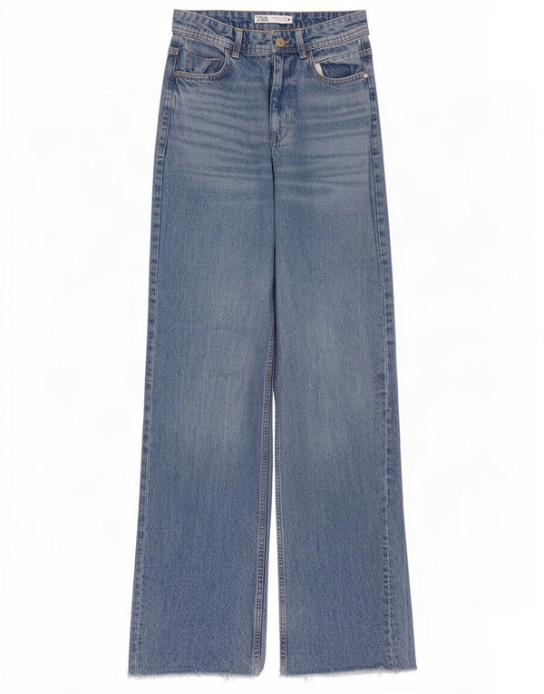 Jeans Zara da donna a gamba larga EU 36 XS W26 L34 Blu
