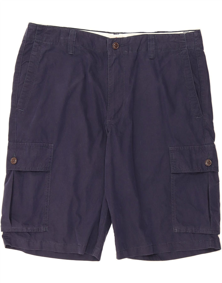 DOCKERS Mens Cargo Shorts W34 Large Navy Blue Cotton Vintage Dockers and Second-Hand Dockers from Messina Hembry 