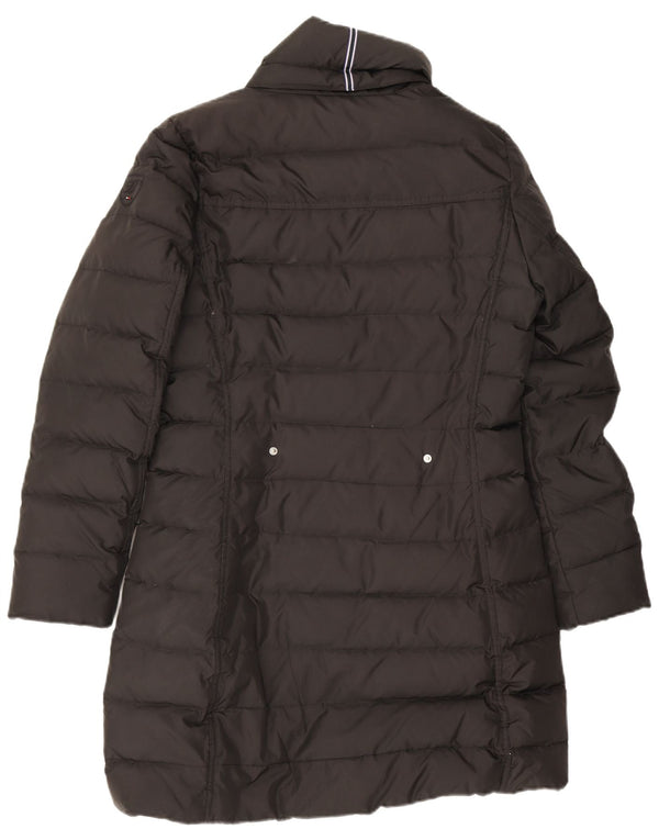 Cappotto imbottito da donna Tommy Hilfiger UK 14 poliestere nero medio