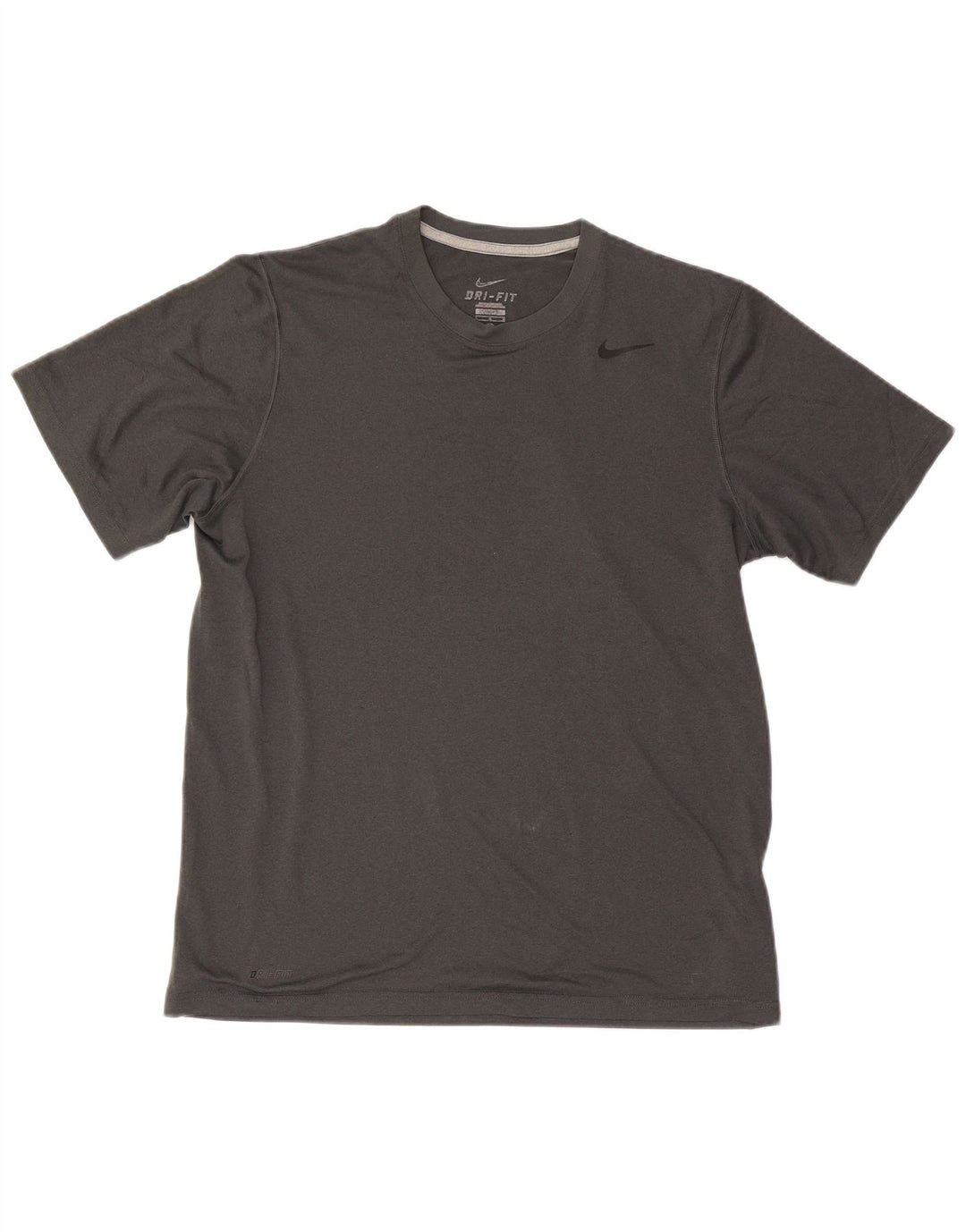 T-shirt Nike Dri Fit da uomo, grande, in poliestere grigio