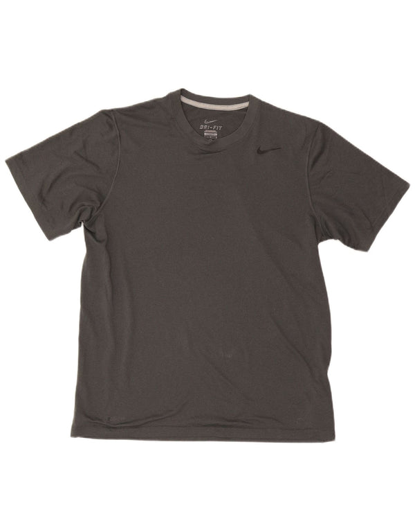 T-shirt Nike Dri Fit da uomo, grande, in poliestere grigio