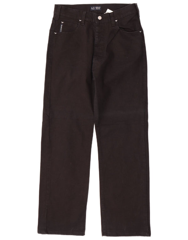 Jeans dritti da uomo ARMANI W30 L30 cotone nero