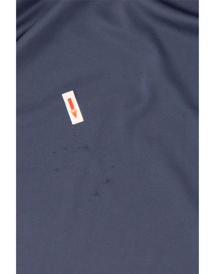 T-shirt Adidas Climalite da uomo grande blu navy