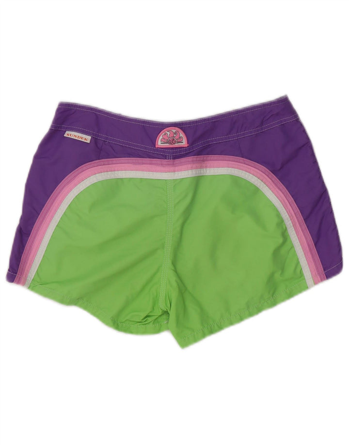 Pantaloncini da bagno da donna Sundek UK 10 Small Verde Colourblock Poliestere
