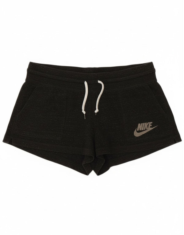 Nike Womens Sport Shorts UK 14 Medium  Grey Flecked