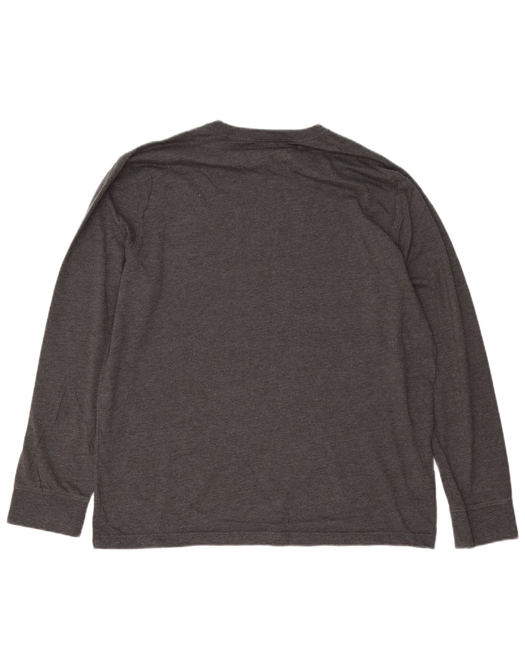 EDDIE BAUER Top da uomo a manica lunga grande in cotone grigio