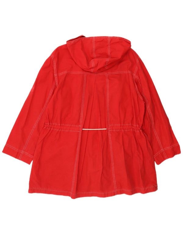 MASH Giacca da donna oversize con cappuccio UK 14 Cotone rosso medio