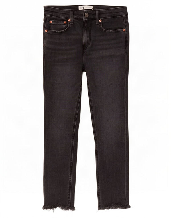 Jeans slim da donna Zara EU 36 XS W26 L24 Nero