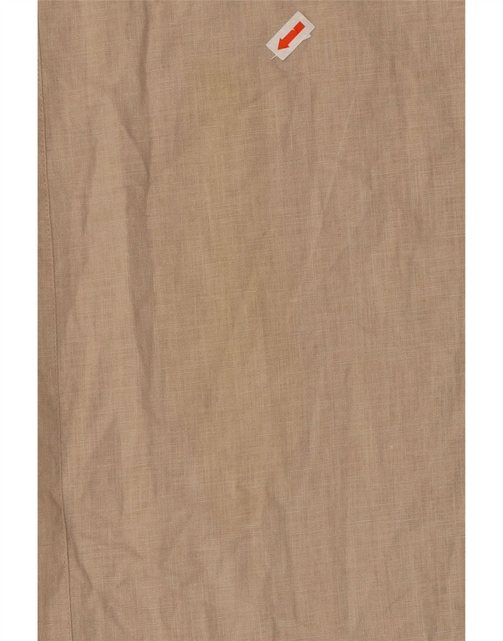 LOTTO Womens Maxi Cargo Skirt UK 12 Medium W28  Beige Linen Vintage Lotto and Second-Hand Lotto from Messina Hembry 