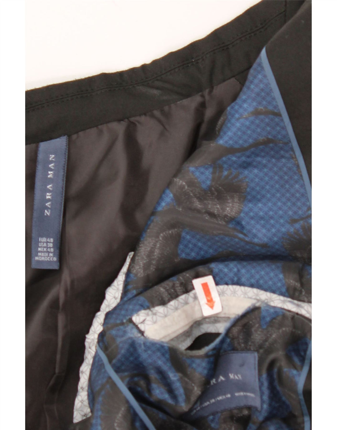 ZARA Giacca Blazer a 2 Bottoni da Uomo EU 48 Media Nera