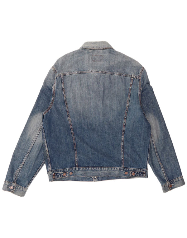 Levi's Uomo 70550 Giacca di jeans UK 40 Large Blu Cotone