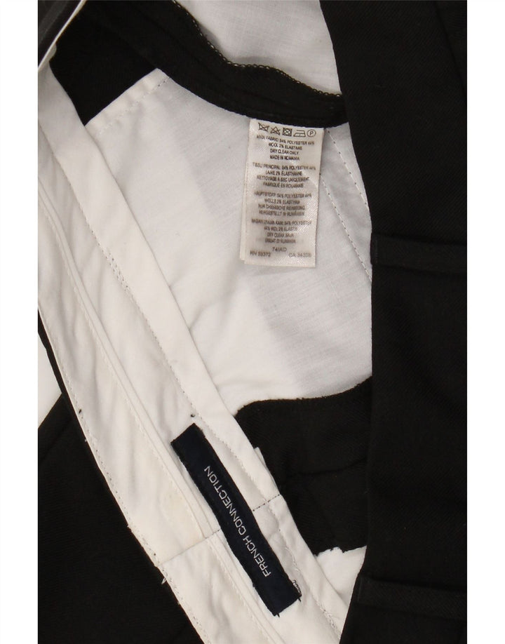 Pantaloni chino slim da donna French Connection W28 L25/28 poliestere nero