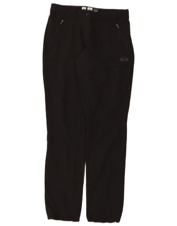 Pantaloni chino dritti da donna MC Kinley UK 10 piccoli W28 L31 neri