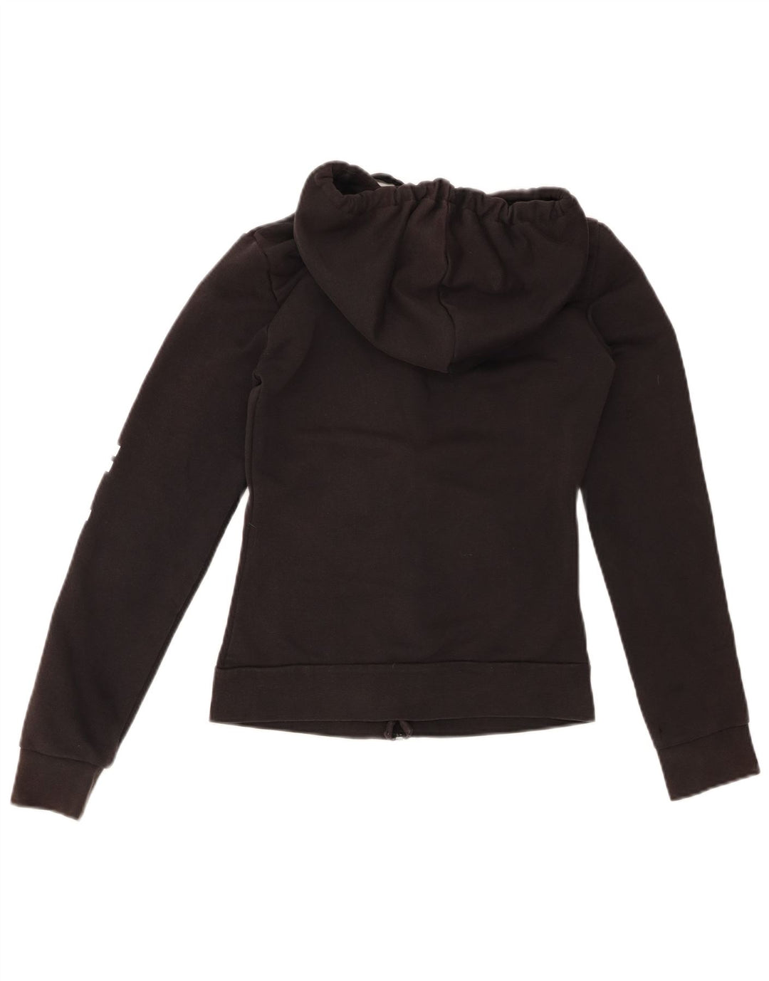 Felpa con cappuccio e zip grafica da donna ADIDAS UK 4/6 XS Nero