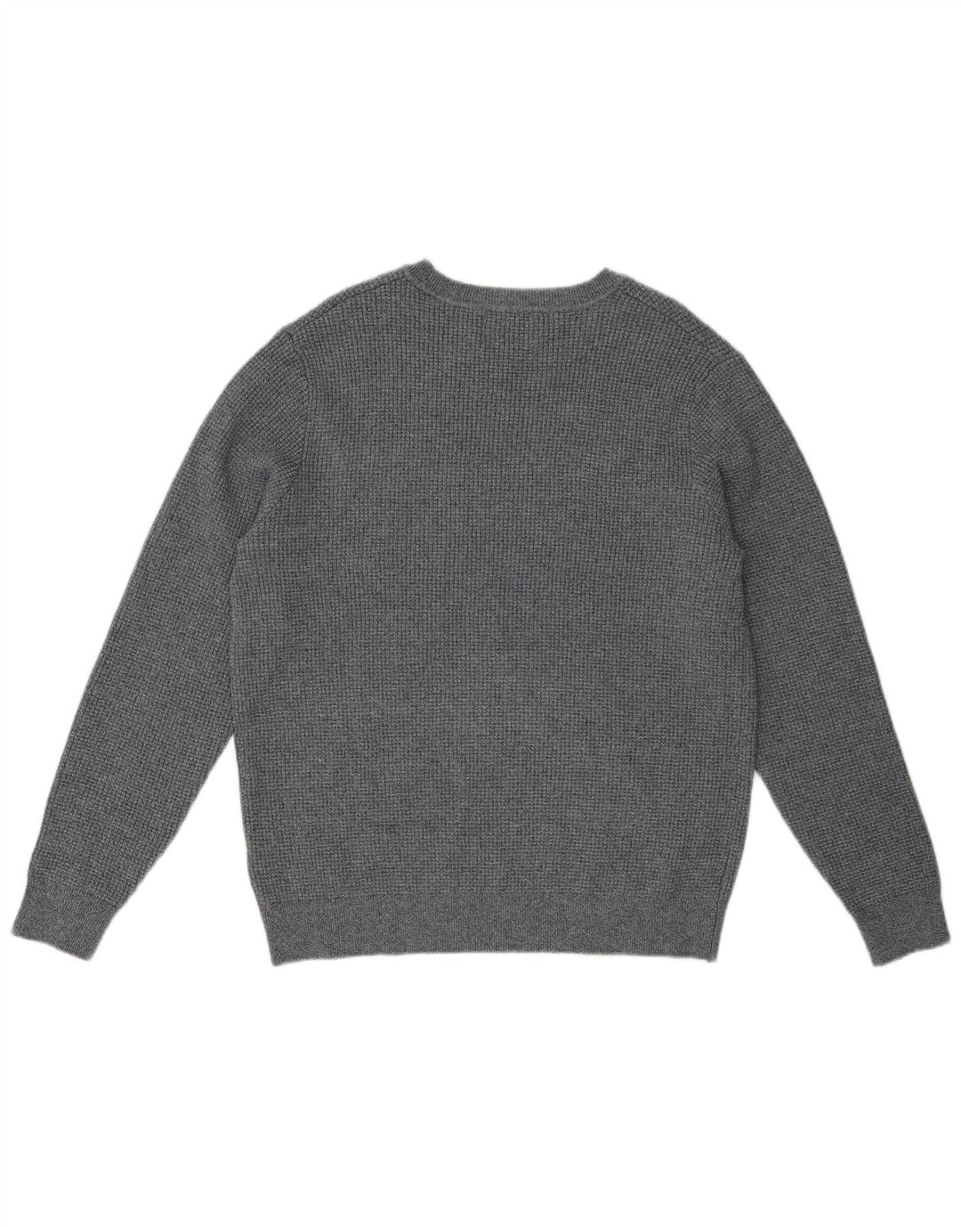 Maglione da uomo Marks & Spencer con scollo a barca, grande cotone chiazzato grigio