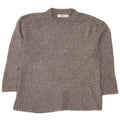 Maglione girocollo oversize da donna Zara UK 10 piccolo grigio screziato