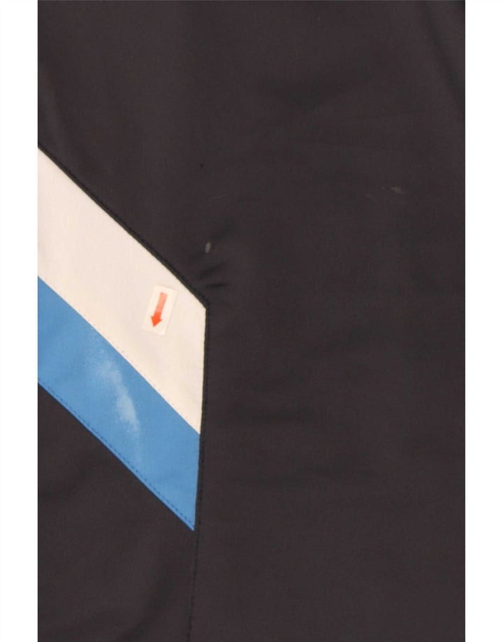Pantaloni da tuta da uomo Kappa in poliestere color block medio nero