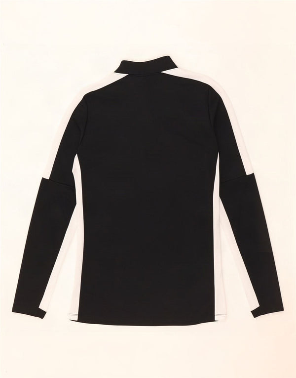 Top della tuta da ginnastica Nike Dri Fit con collo e zip da uomo XS Black Colourblock