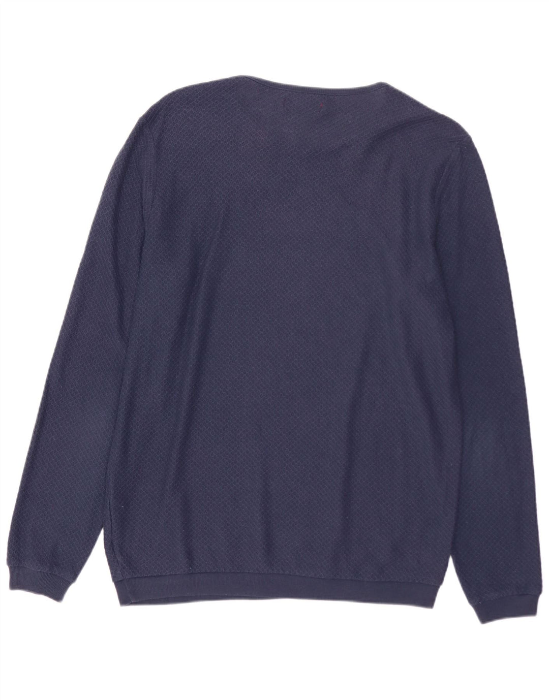 ZARA Maglione da Uomo con Scollo a Barca in Poliestere Medio Blu Navy