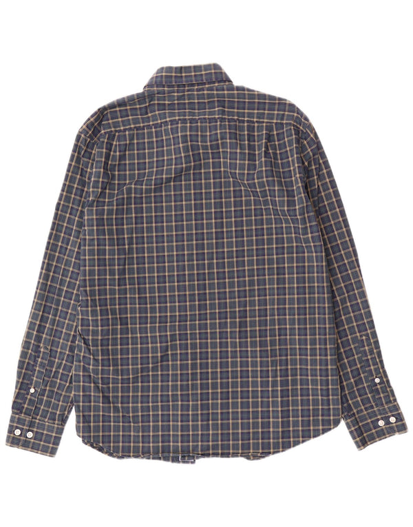 Camicia da uomo Nautica Large in cotone a quadri blu navy