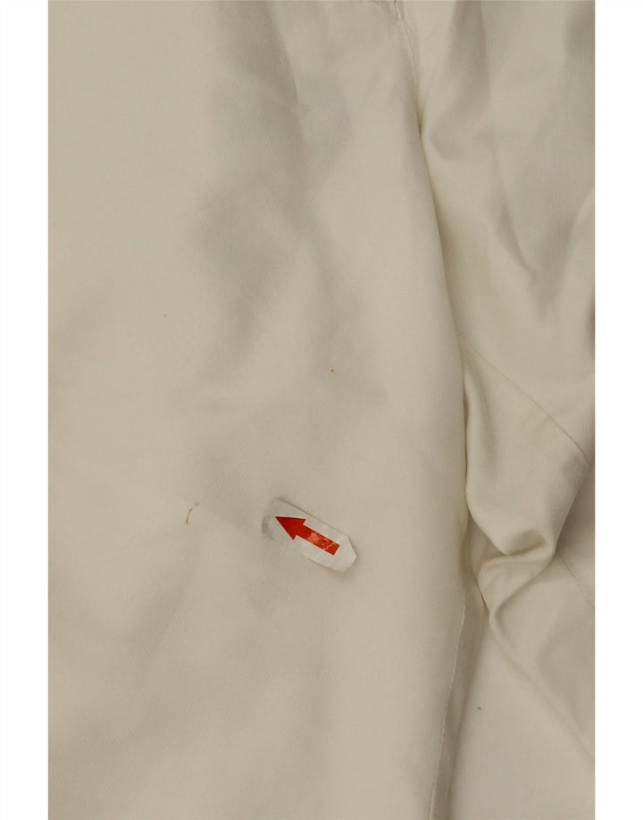 Pantaloncini Bermuda da donna Adidas UK 18 XL W34 poliestere bianco