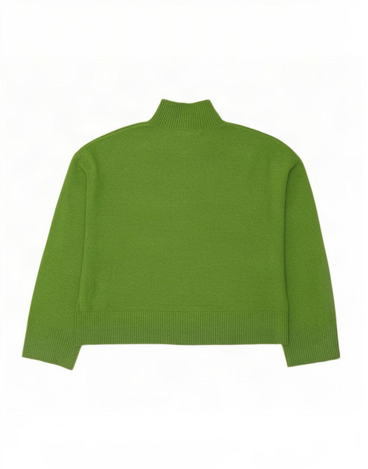 Maglione maglione a collo alto da donna Marks & Spencer UK 14 Verde medio