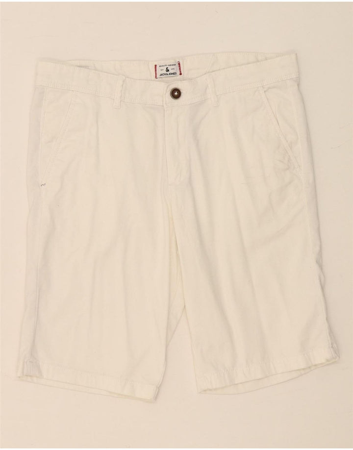 Pantaloncini chino da uomo JACK & JONES medi W32 bianchi