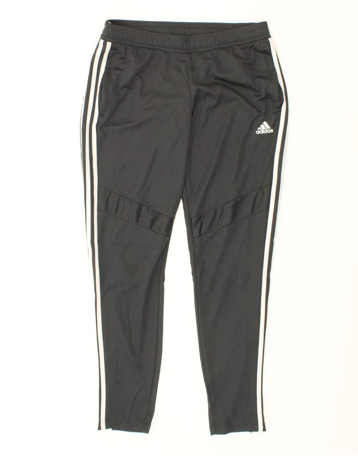 ADIDAS Womens Aeroready Tracksuit Trousers UK 12/14 Medium  Grey Polyester Vintage Adidas and Second-Hand Adidas from Messina Hembry 