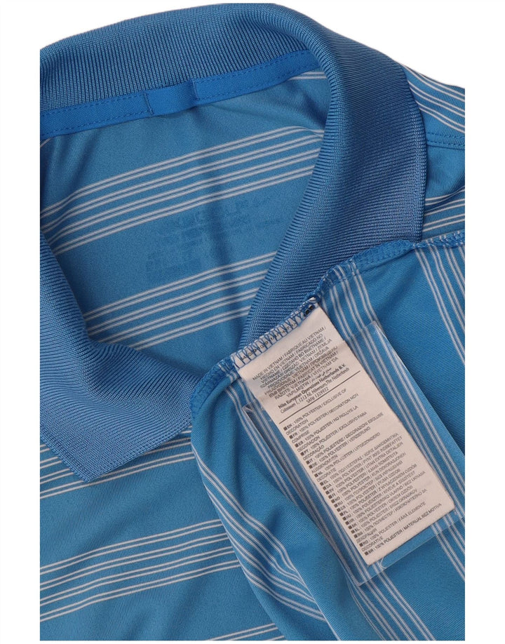 Polo Nike da uomo XL in poliestere a righe blu