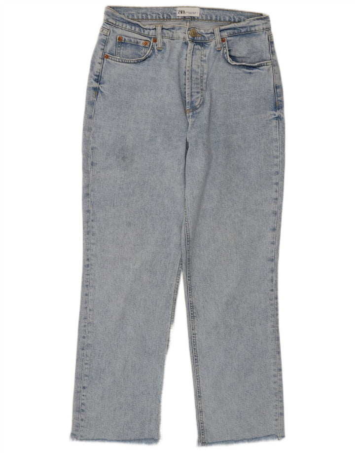 Jeans dritti da donna Zara EU 40 medi W30 L26 Blu