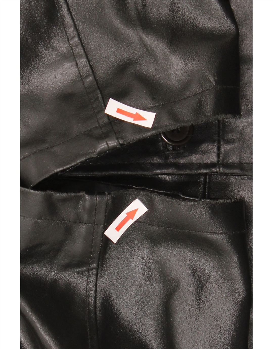 Giacca in pelle vintage da uomo UK 42 XL in pelle nera