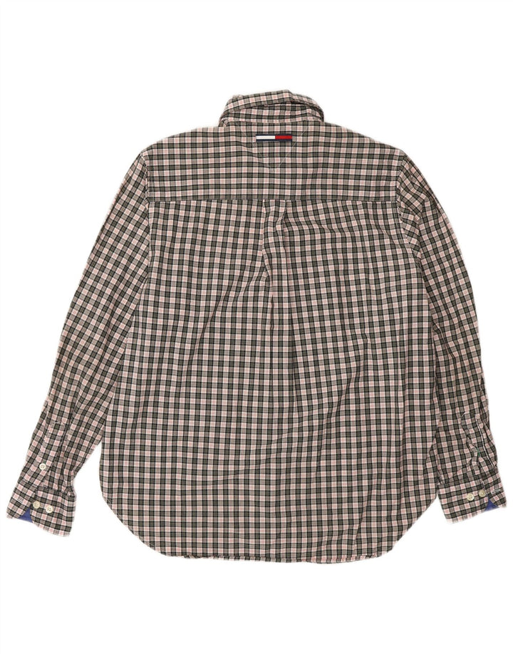 TOMMY HILFIGER Camicia da donna US 8 Cotone a quadri grigio medio