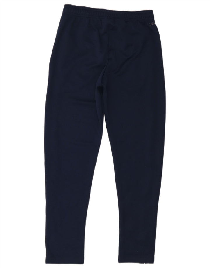 Pantaloni da tuta Adidas Climalite da ragazzo 11-12 anni in poliestere blu navy