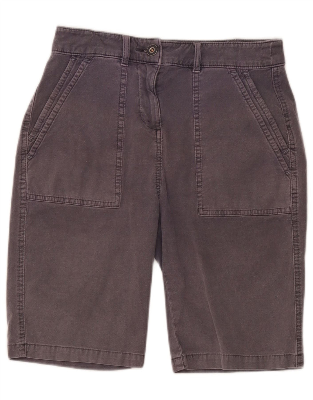 Pantaloncini chino da donna White Stuff UK 8 piccoli W28 cotone grigio