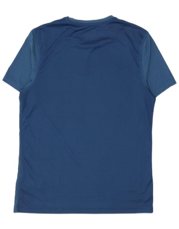T-shirt Reebok da uomo Top in nylon blu medio