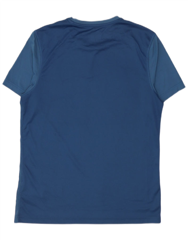 T-shirt Reebok da uomo Top in nylon blu medio