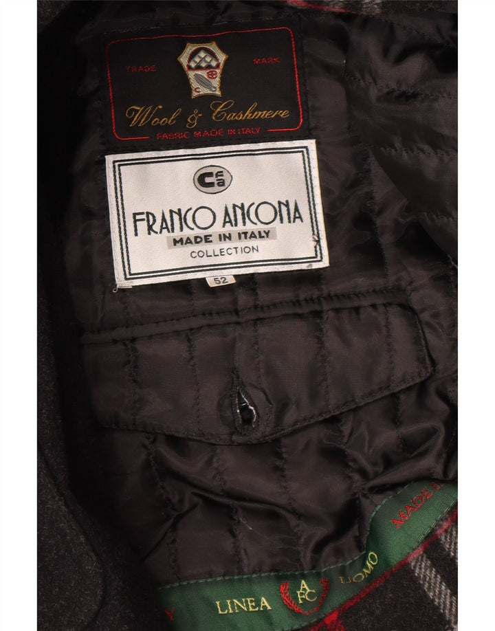 Cappotto Uomo Franco Ancona IT 52 XL Lana Nera