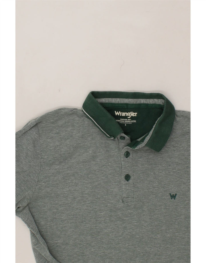 WRANGLER Mens Polo Shirt Small Grey Cotton Vintage Wrangler and Second-Hand Wrangler from Messina Hembry 