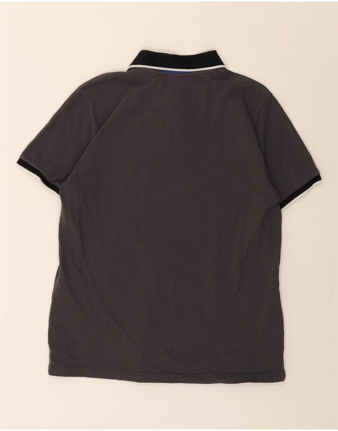 Polo grafica da uomo NORTH SAILS piccola in cotone grigio