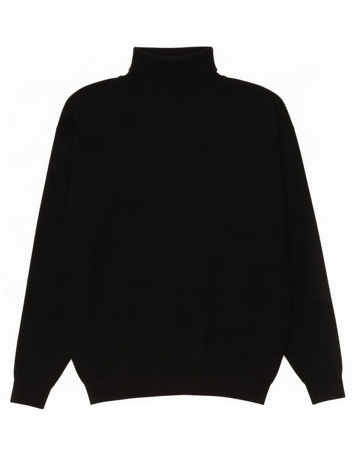 Maglione maglione collo alto da uomo Zara grande nero
