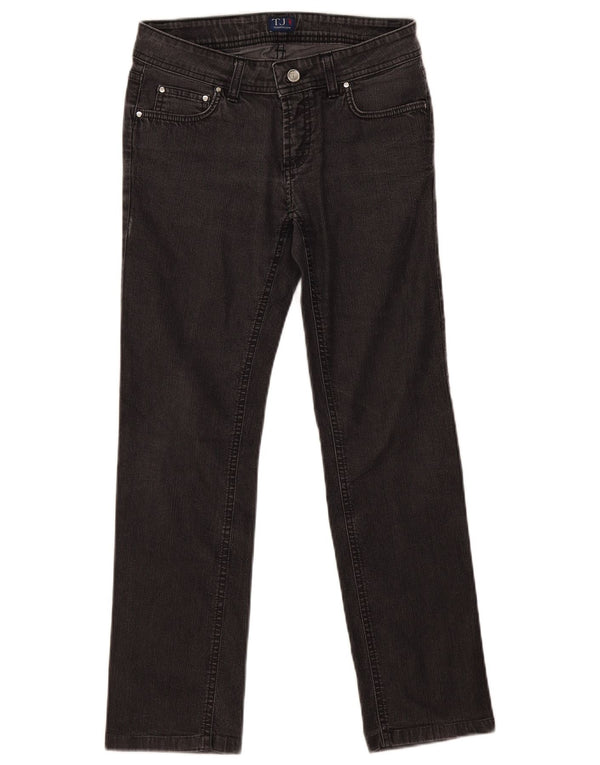 Jeans Dritti Donna Trussardi W26 L27 Cotone Grigio